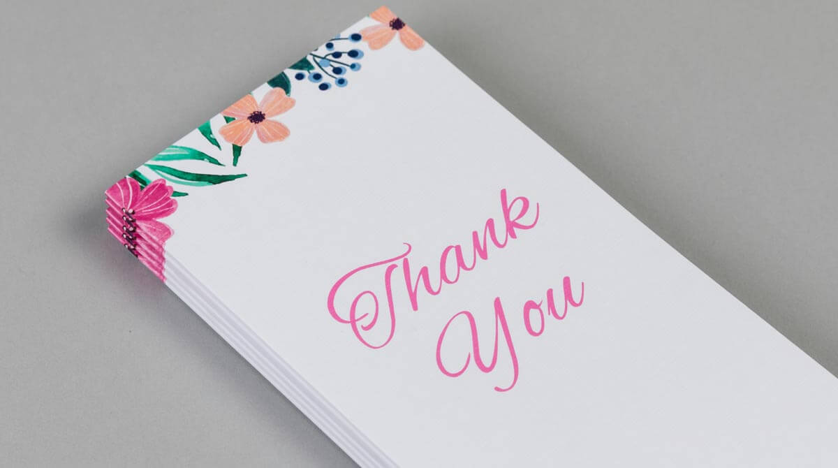 Folded Thank You Cards